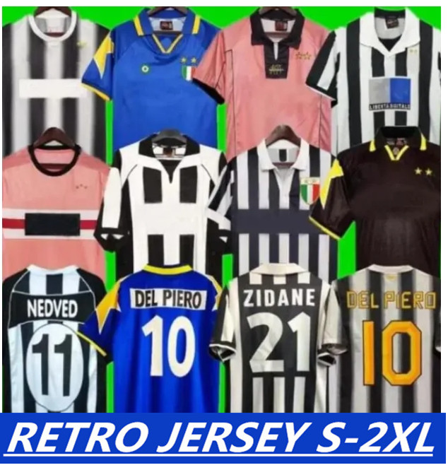 97 98 DEL PIERO Retro soccer jerseys ZIDANE VIALLI football shirt 84 91 92 94 95 96 1999 2000 01 02 03 04 05 2011 2012 Vintage DAVIDS INZAGHI Classic maillot de foot