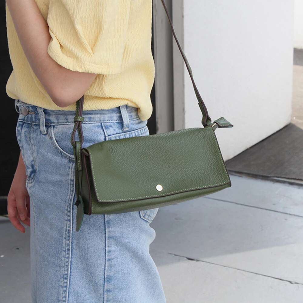 Genuine Leather Crossbody For Women Handbag High Quality Long Strap Shoulder Bags Ladies Messenger Sac A Main Bag