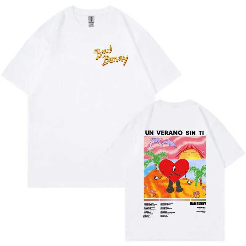 Un Verano Sin Ti Graphics Print T-shirt for mens fashion hip-hop shorts Sly oversized T-shirt unisex X250324