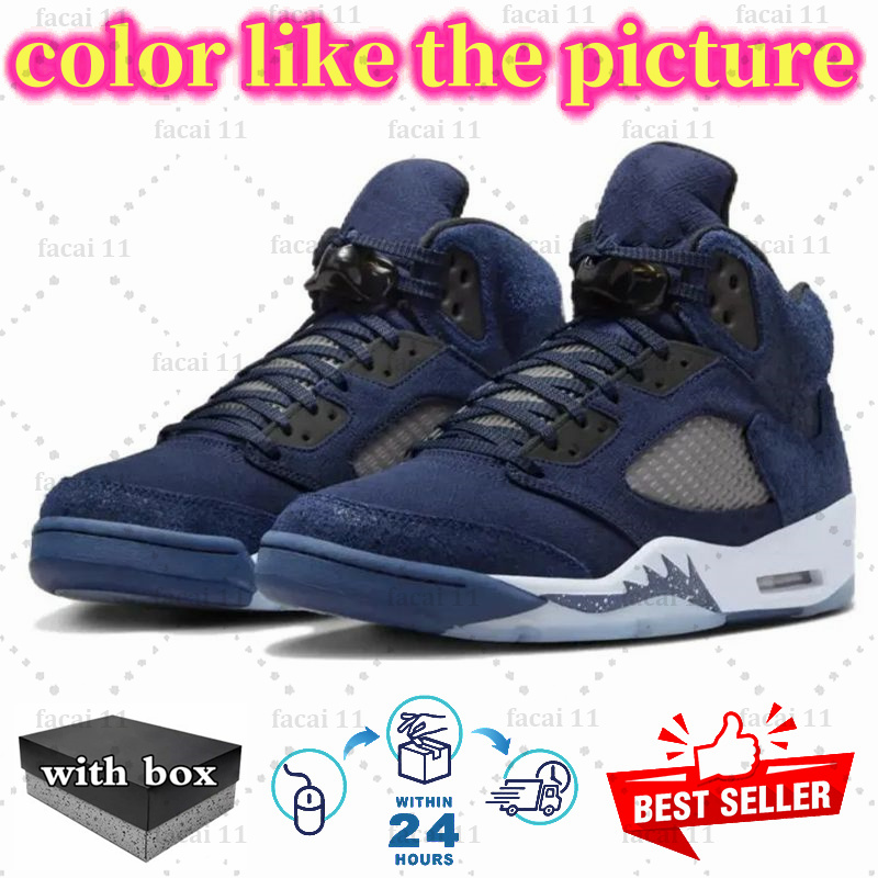 With Box Jump mans 5 Mens Basketball Shoes 5s Black Cat Olive Navy Georgetown Aqua UNC Lucky Green Concord Rac Blue Raging Bull Fire Red Suede Sail Bu