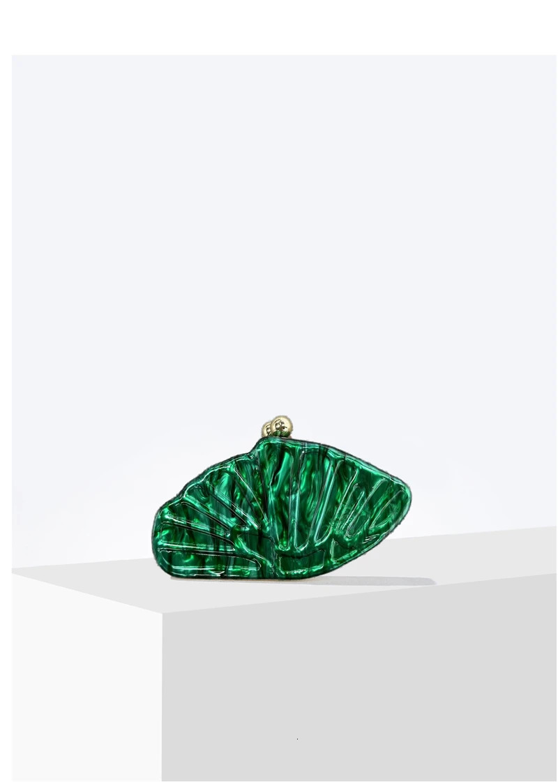 Sea Shell Clutch Bag Acrylic purse women wedding evening party cute ivory pearl rose color purse handbag summer 250320