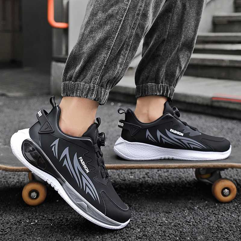 Mens rotating shoes sports shoes all season breathable soft soled N-Slip outdoor running shoes student casual sports shoesXJ250324