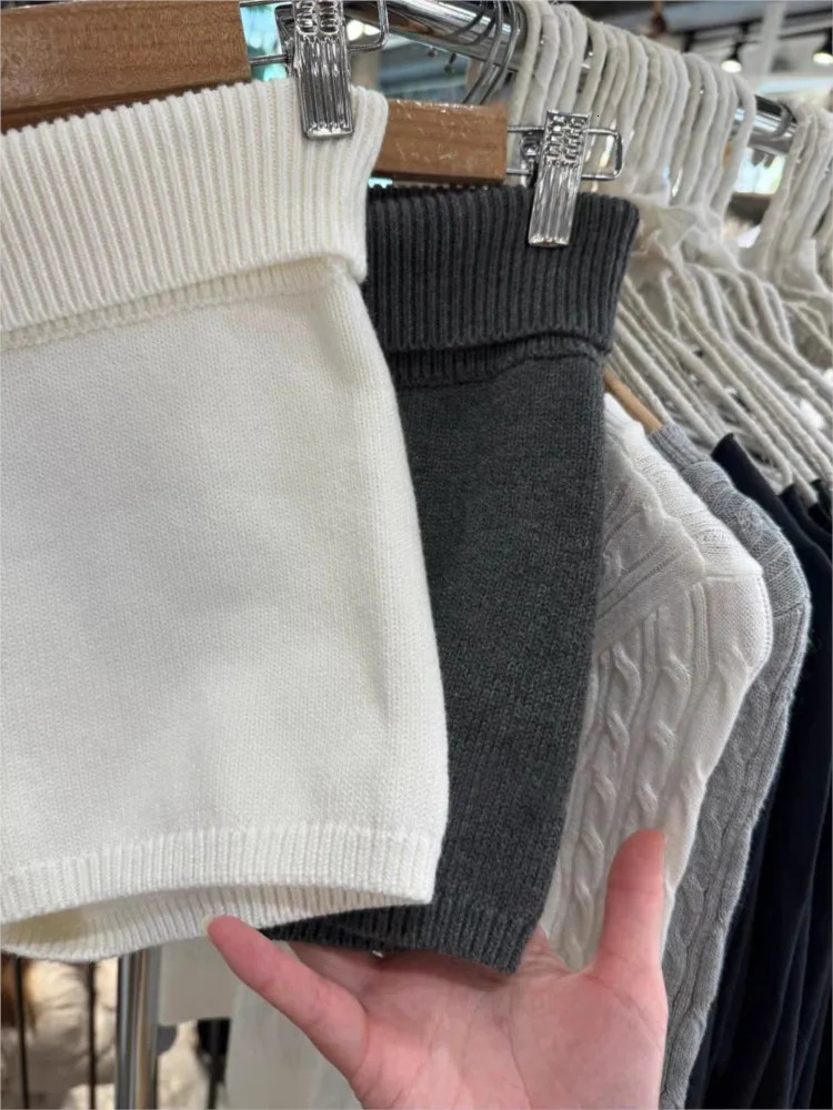 Sweet Solid Knitted T-shirt Shorts Set Women Short Sleeve TeeStraight Sweatshorts Casual Preppy Style Home Pajama 2 Piece Sets 250322