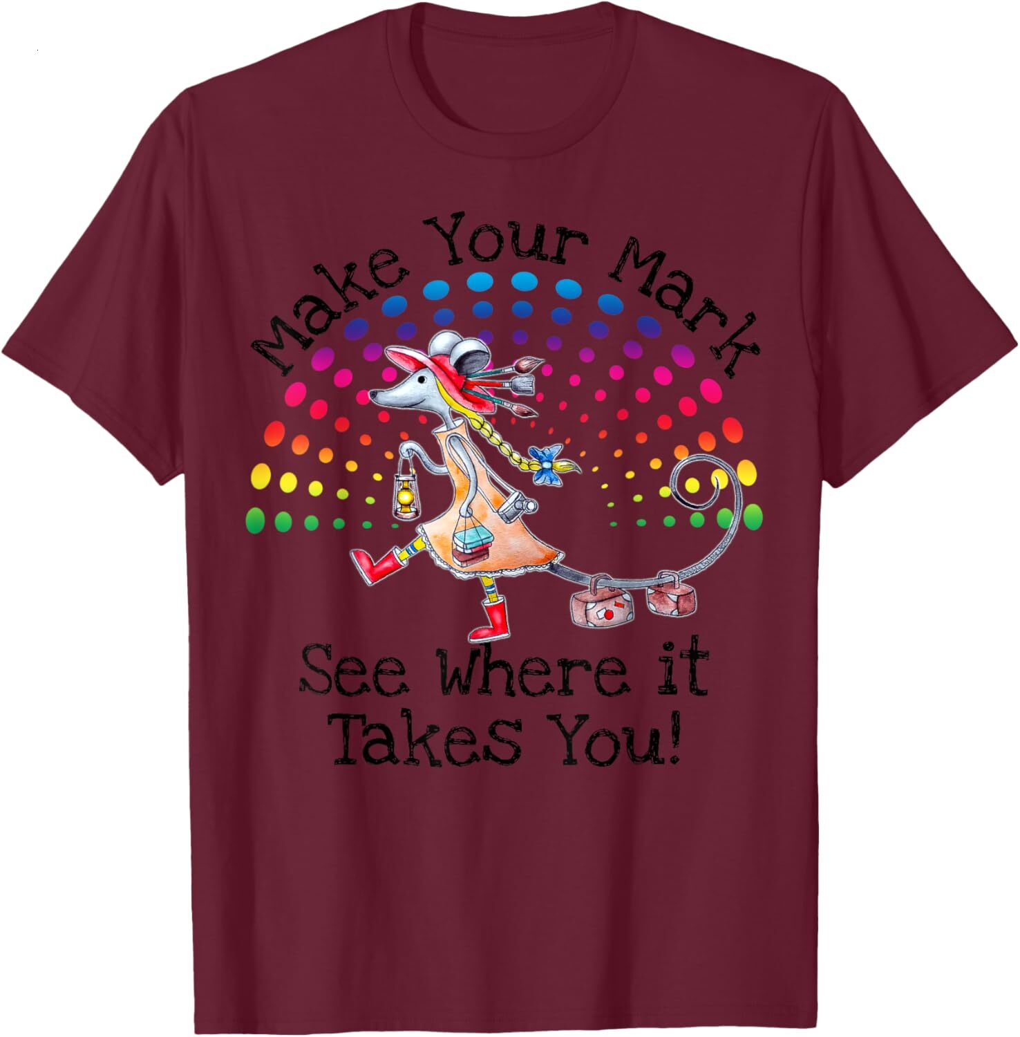 T shirt for Mens International Dot Day - Make Your Mark - Positive Message Graphic Tee Casual Tops Clothes Short sleeve