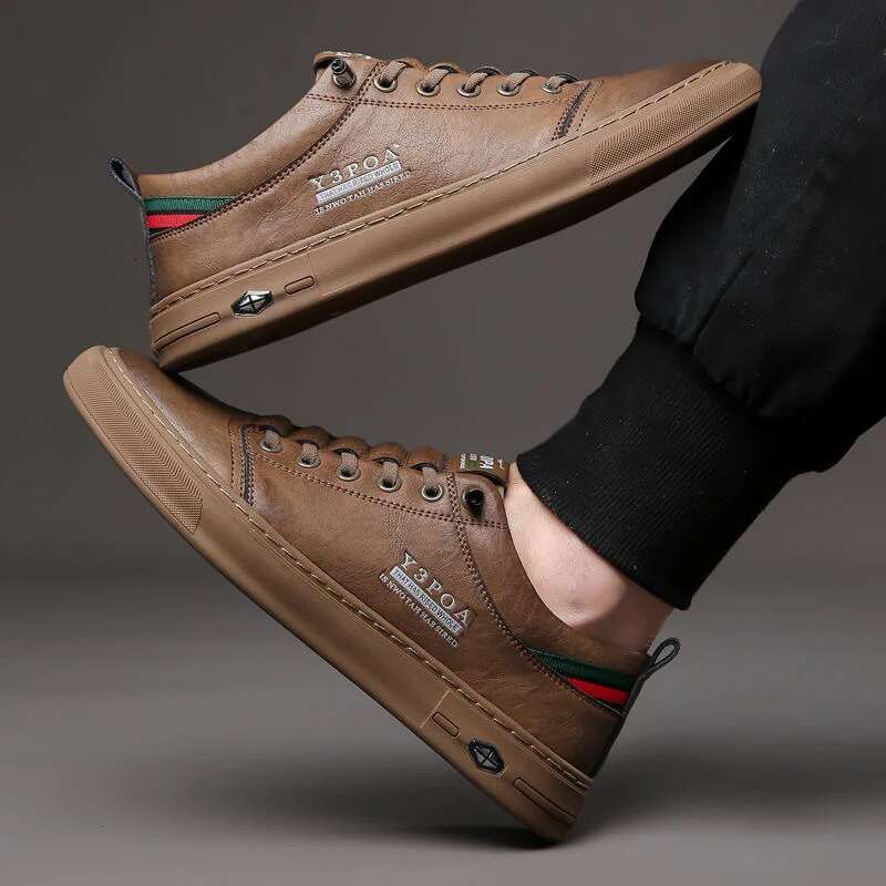 Casual 2025 New High Quality Leather for Men Fashion Comfortable Sports Shoe Outdoor Men's Tennis Shoes