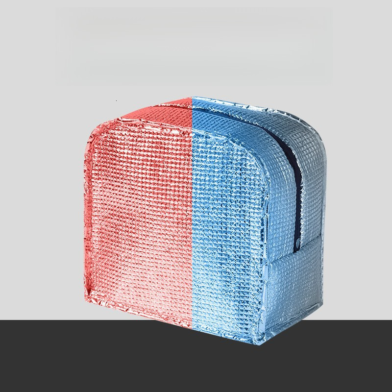 2025S Fashion Designer Little Bear Leather Label Handheld Aluminum Foil Thickened Insulation Lunch Waterproof Bento Box Bag Printed