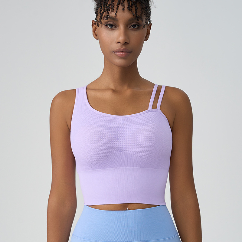 2025 New Outdoor Sports Bra Integrated Leisure Vest Designer Training Fitness Party Top Beach Women's Sports Vest