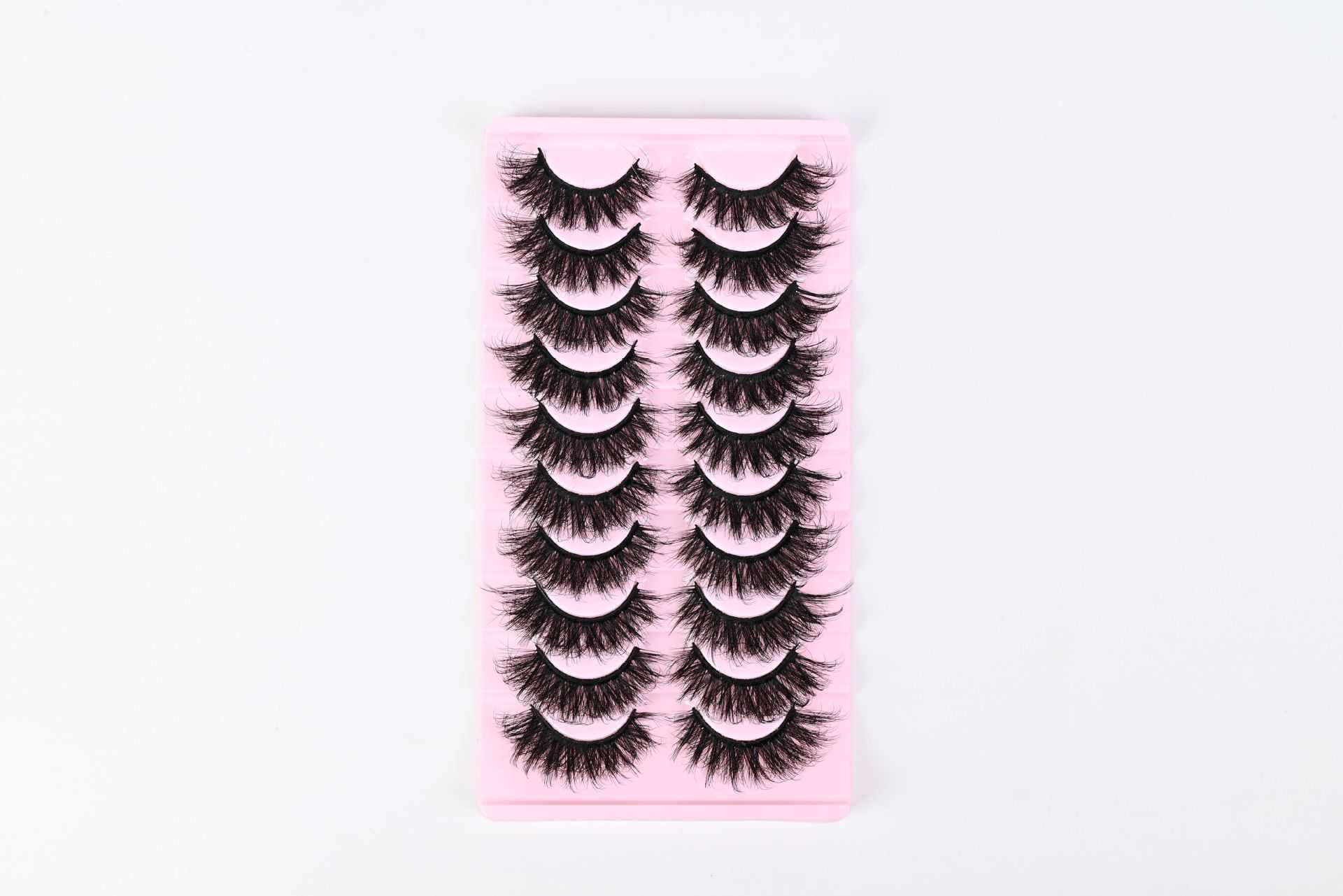 Thick curled up set of 7 pairs of explosive false eyelashes exaggerated natural eyelashes W250324