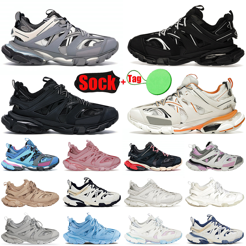 2025 Fashion Tracks Runner Platform Brand Casual Shoes Mens Women Luxury Track 3 3.0 Famous Designer Sneakers Vintage Plate-forme Tess.s. Gomma Leather Trainers Size 46