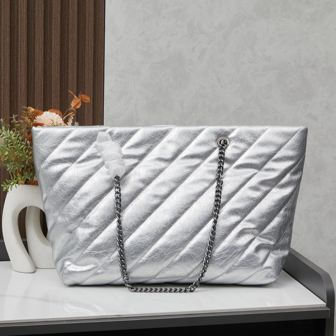 Fashion Large-capacity Girl Shoulder Bags Designer Chain Tote for Woman Lady Handbag genuine leather