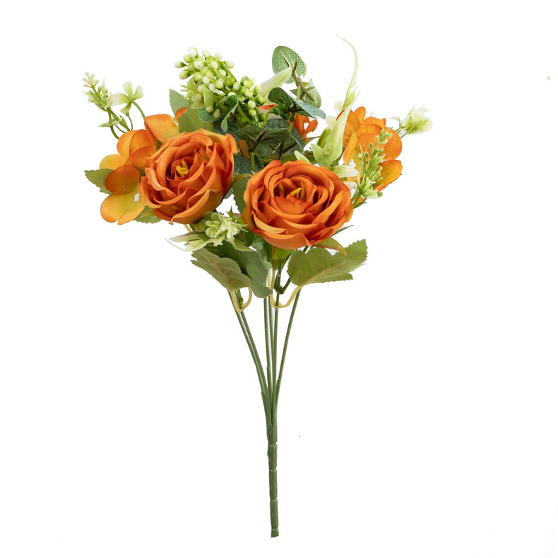 Wedding Season Rose Simulation wer Bouquets - Autumnal Hues & Rolled Edges beautiful