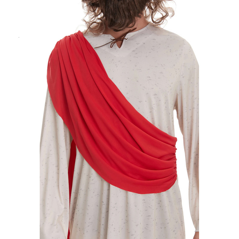 Nativity Scene Jesus Role-Play Suit - Comprehensive Uniform of Dress, Waistband, Headgear, and Facial Hair for Kids quantity