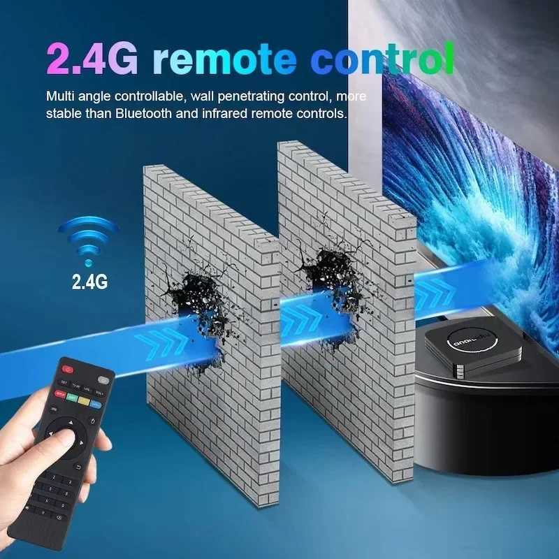 Q3 Android 14 TV Box 8K Set Top Box Allwinner H3 HD 4K 2.4G Wifi 4GB 64GB Smart Streaming Player Google Play Youtube X250325