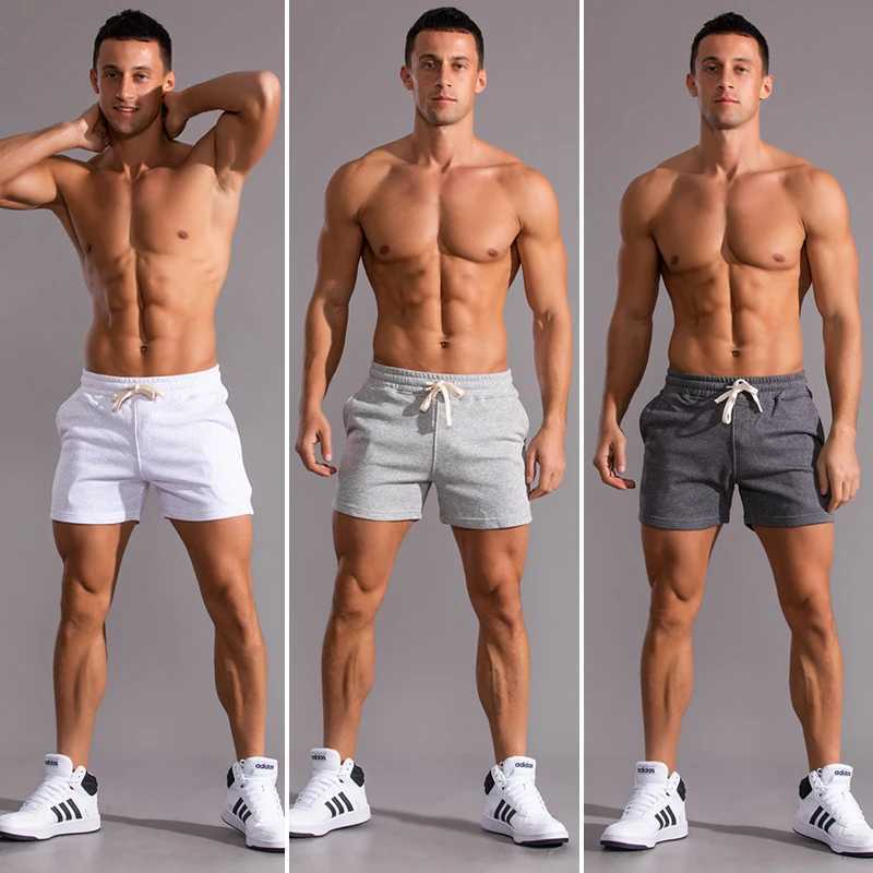 2024 Summer Mens Shorts Cotton Casual Running Shorts Mens Jogger Fitness Shorts Black Quick Drying Gym Shorts W250324