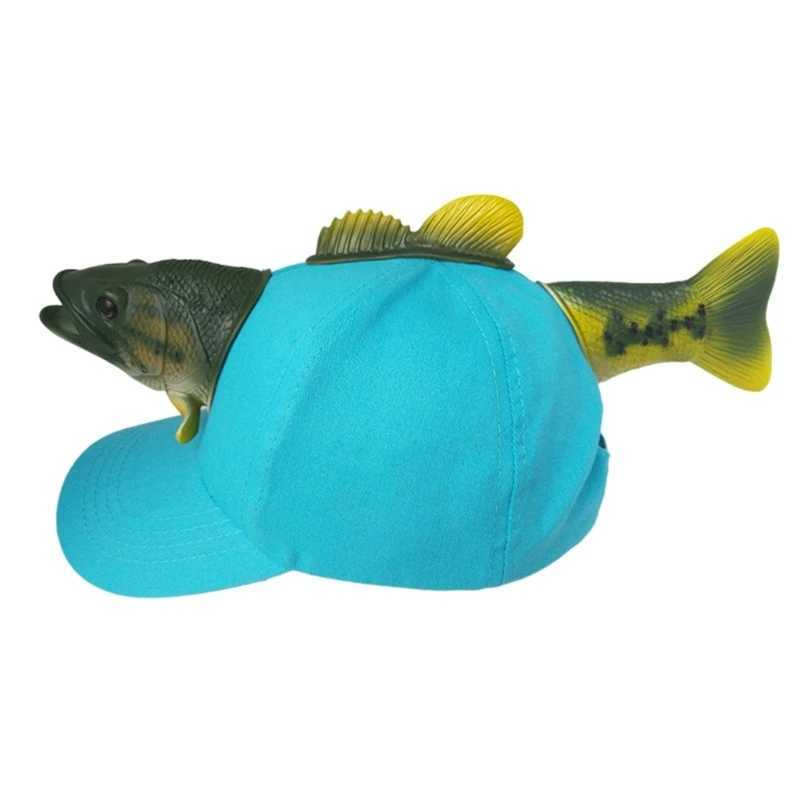 Novelty 3D Fish Hat for Parent Child Fun Fish Animal Baseball Hat for Birthday Parties Creative Theme Party Hat HeadwearXJ250325
