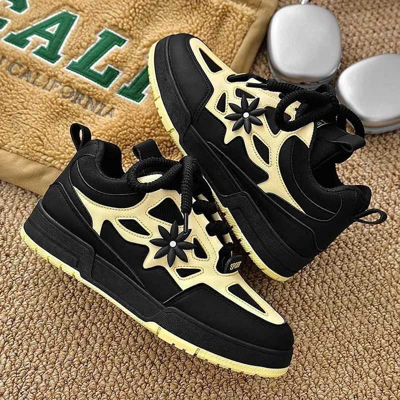 Black Skateboard for Men Fi Designer ing hine hot Flat Sports Shoes, Y250324 - Mens White Skate Shoes