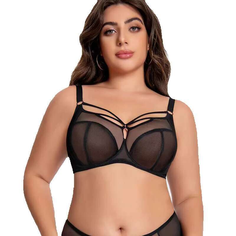 Women's Size Sexy Push-Up Breathable Mesh Anti-Sagging Underwear For Big Breasts Push-Up Large Cup Bra