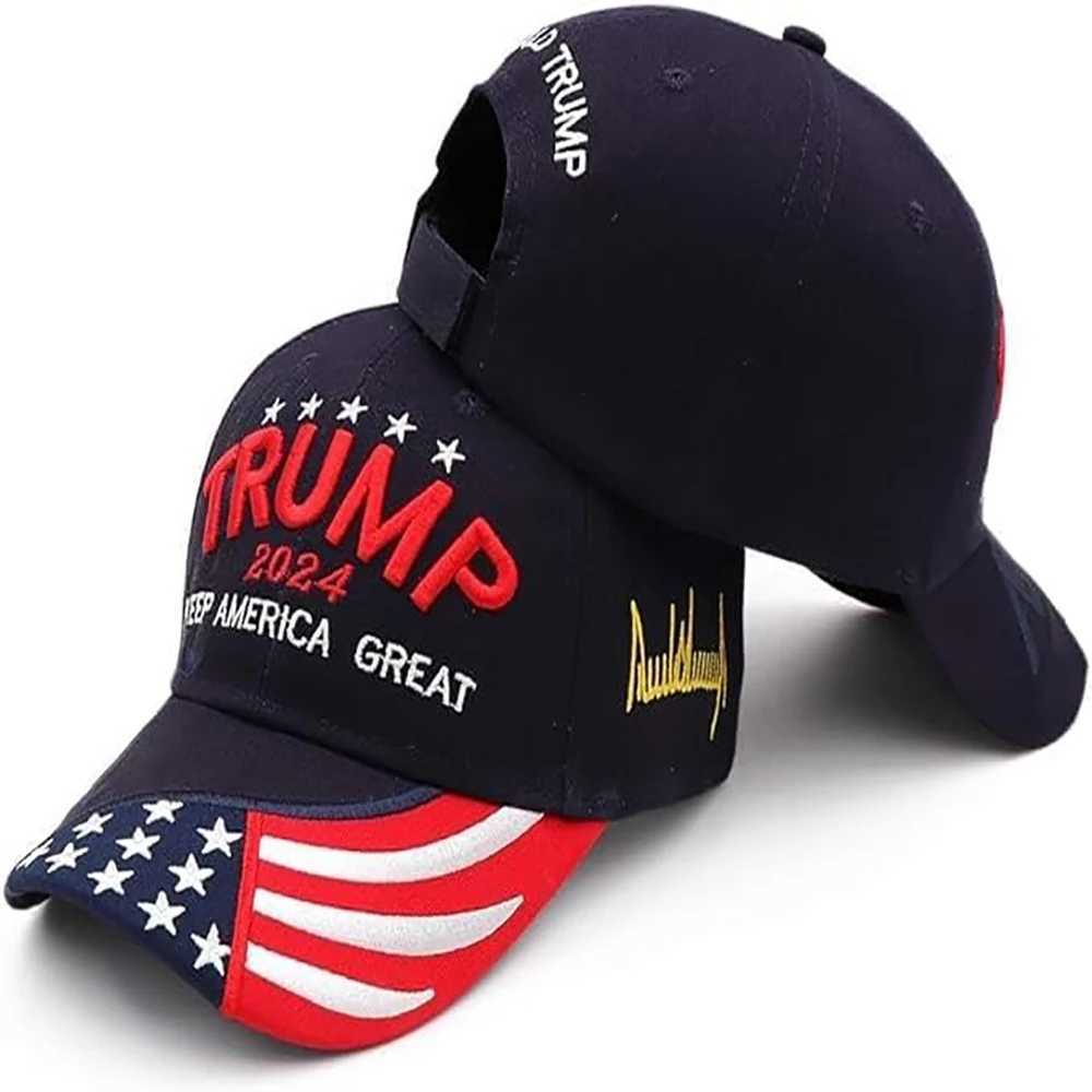 Fashion baseball cap MAGA 2024 US snapshot cap adjustable outdoor sports cap hip-hop cap trend solid colorXJ250325