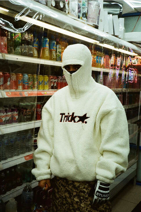 2025 Fashion Men's and Women's Same Style Fluffy Loose Hooded High Street Sweatshirt Letter Embroidery gift for man