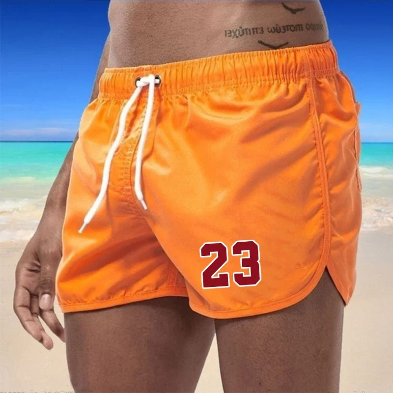 Swimwear Summer Swimming Suitcase Pocket Sports Shorts Mens Quick Drying Surfing Beach 2024 Breathable Men 250321