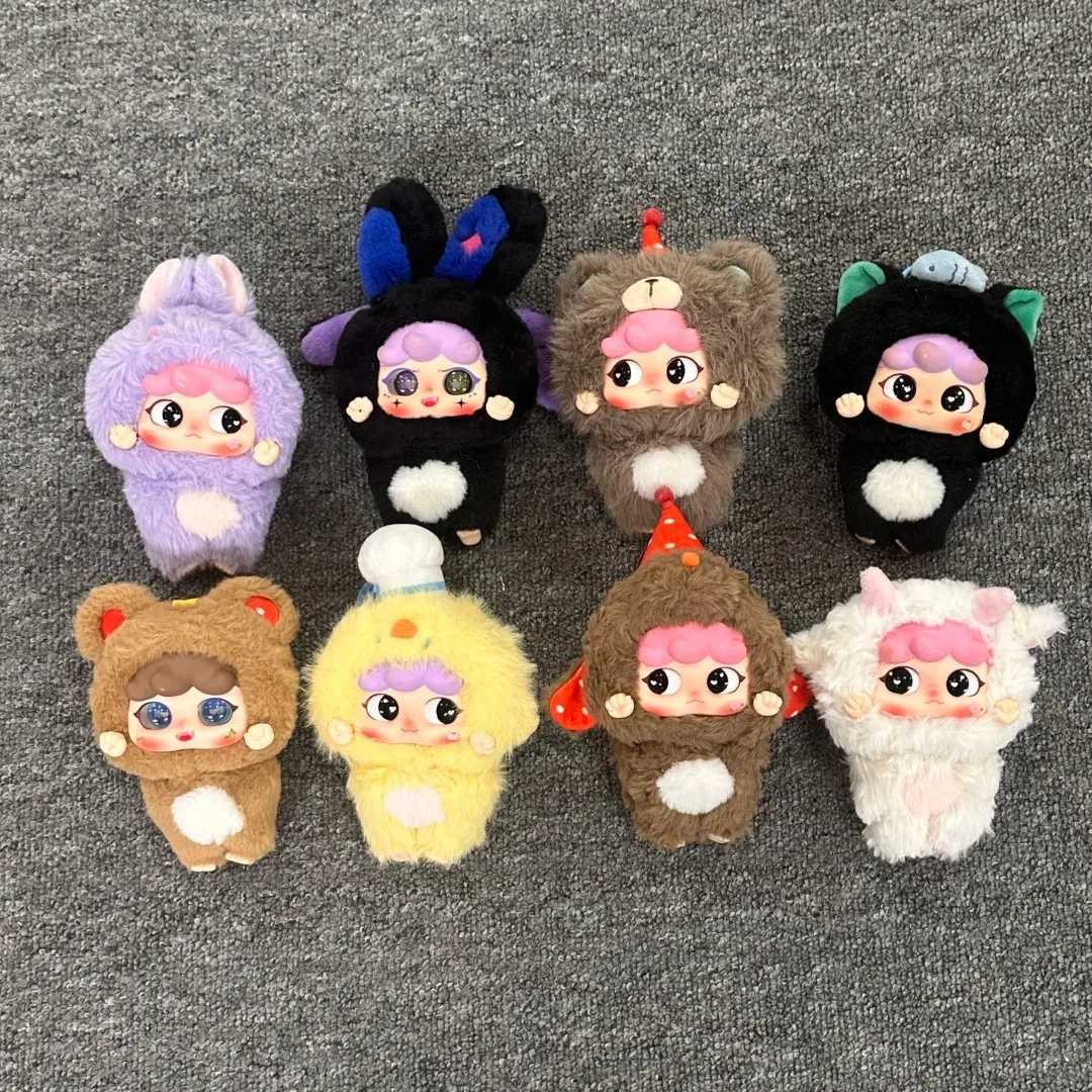 Baby Three V 3 Migo Fun Plush Pendant Blind Box Guiguisuisui Series Mysterious Box Cute PVC Plush Toy Decoration Doll Childrens GiftT250325