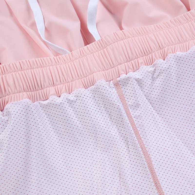 Loose fit womens Traning sports shorts running shorts summer mesh silk fashion womens streetwear shorts W250324