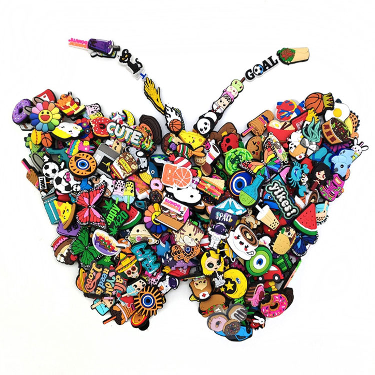 Cartoon Random Bulk Shoe Charms and pins - Cool and Cute - PVC - for Sandals and Shoe Decoration