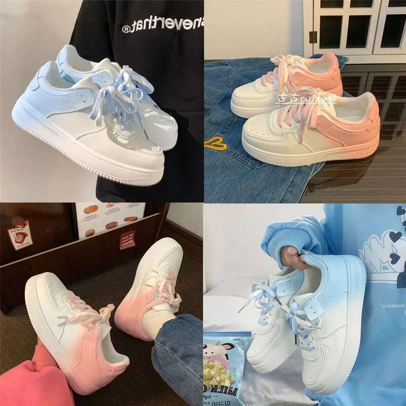 New Designer Color Match Platform Sneakers for Women Spring Autumn Sports Casual Board Shoes Female Korean