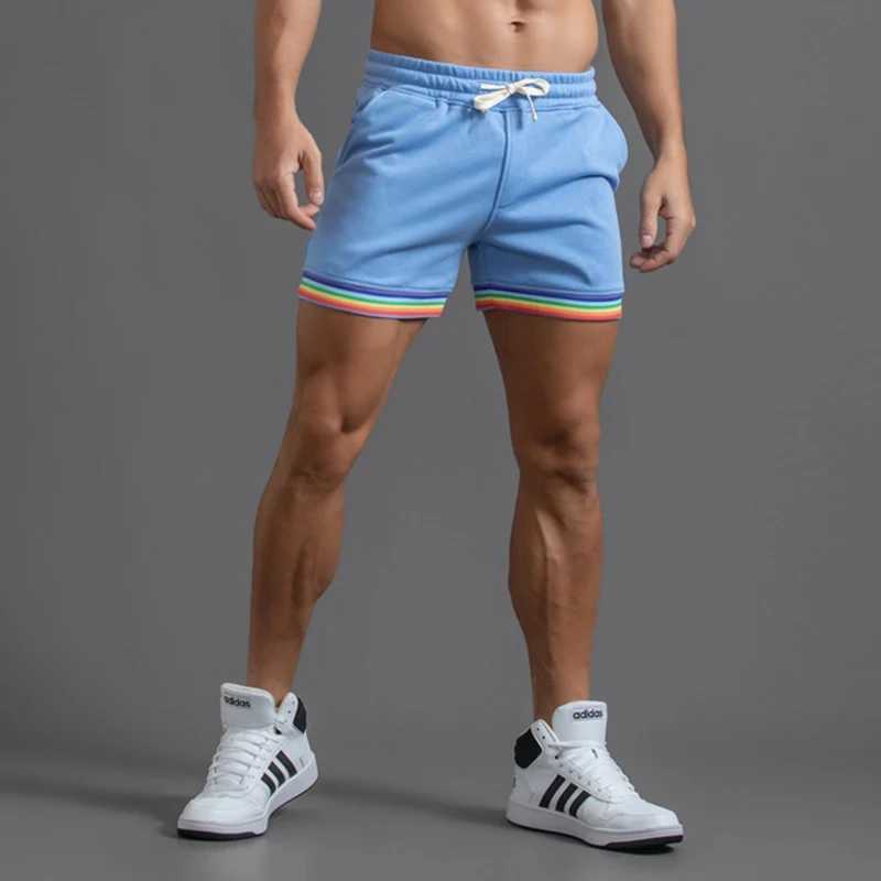 Mens summer cotton Crossfit shorts mens breathable gym running shorts printed casual shorts runners sportswear 4XL W250324