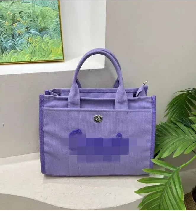 Quality Canvas Tote Bags For Women Embroidery Letters Shoulder Crossbody Bag Big Capacity Shoppers 2024 Luxury Designer Handbags AAAAAA