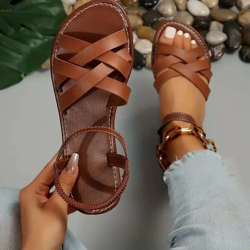 Water Yog Women Men Barefoot Outdoor BeachMother Genuine Leather Sandals Platform Shoes Non