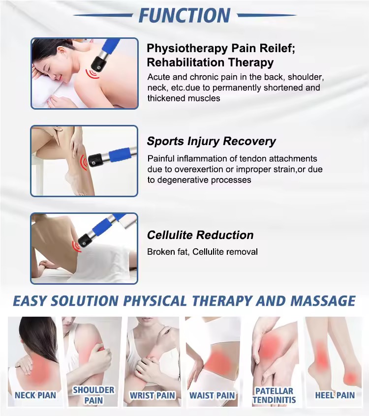 2025 ESWT Physiotherapy Shockwave Equipment Electromagnetic Medical Painrelief Therapy Shockwave