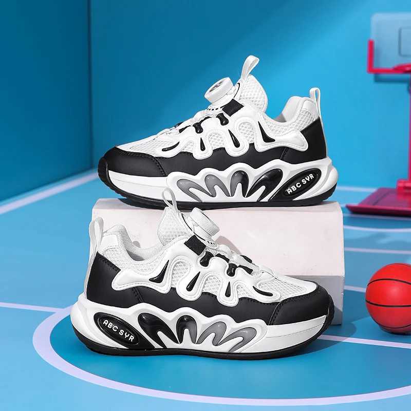 Childrens basketball shoes flat and comfortable 2025 fashion website summer breathable field training luxurious childrens design sports shoes W250324