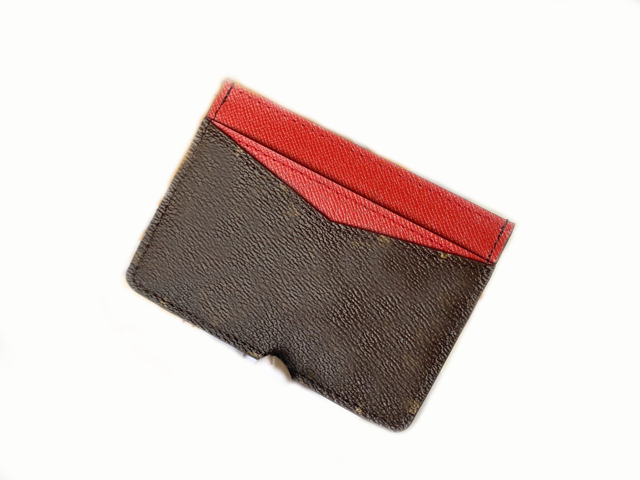 New high-quality fashion designer purse Card and coin famous women's purse leather purse card Clip Coin Purse Free Gift Box 60166