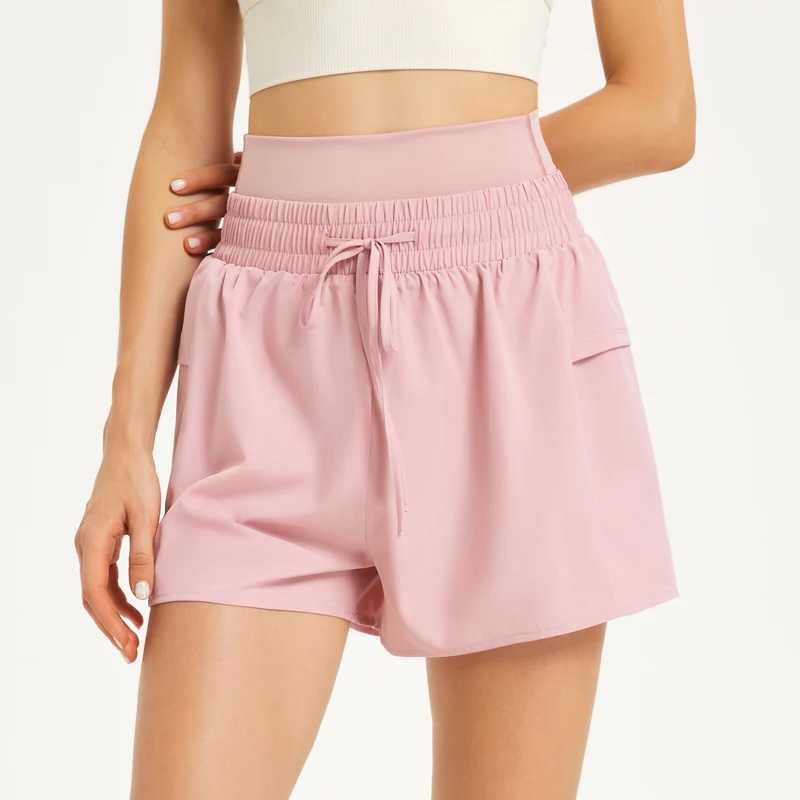 Womens lightweight breathable fitness running shorts 2-inch womens quick drying fitness shorts W250324