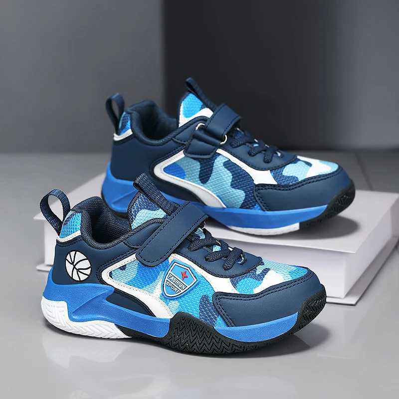Camouflage childrens tennis fitness and leisure sports shoes boys and girls basketball climbing coach teenagers 4-season jogging shoes W250324