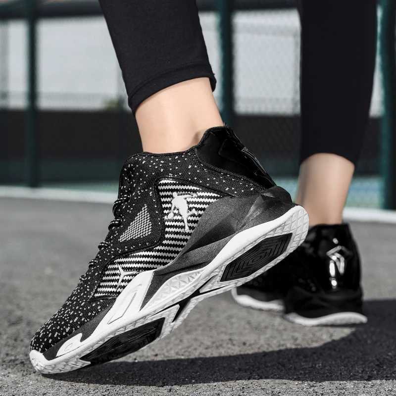 Mens and womens basketball shoes unisex breathable and anti slip training shoes mens sports basketball shoes W250324