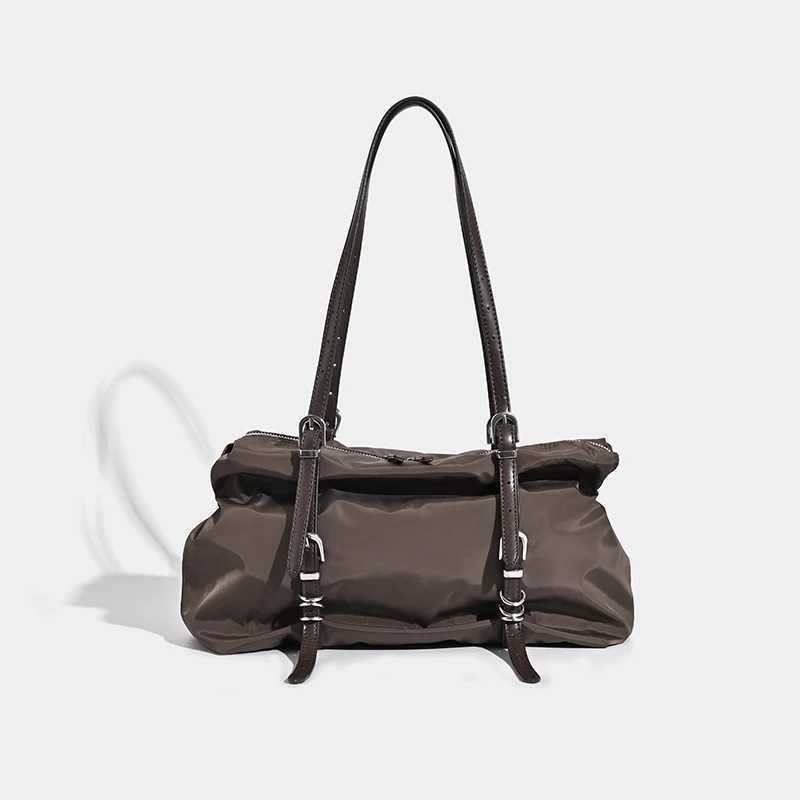 2024 South Korean New Leisure Handbag Commuter Temperature Nylon Shoulder Bag Large Capacity Niche Style Handbag Z250324