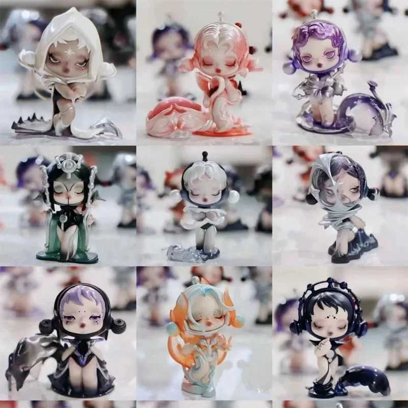 Pop Mart Skullpanda Sound Series Super Cute Blind Box Error Caixa Action Characters Childrens Toys Christmas GiftsT250325