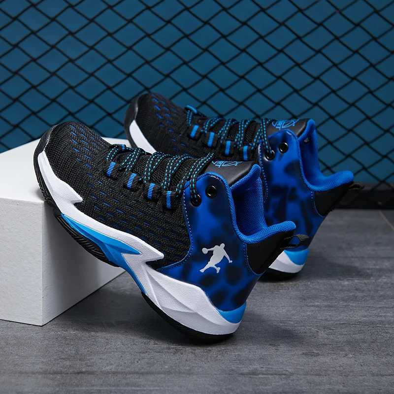 Brand childrens basketball shoes for boys thick soled anti slip childrens sports shoes for boys outdoor sports shoes for girls coach W250324