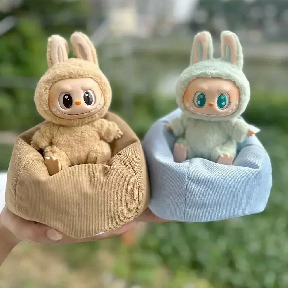 Used for 17cm Labubu mini sofa Bjd doll room decoration second-generation Par series doll car mini sofa bedXJ250324