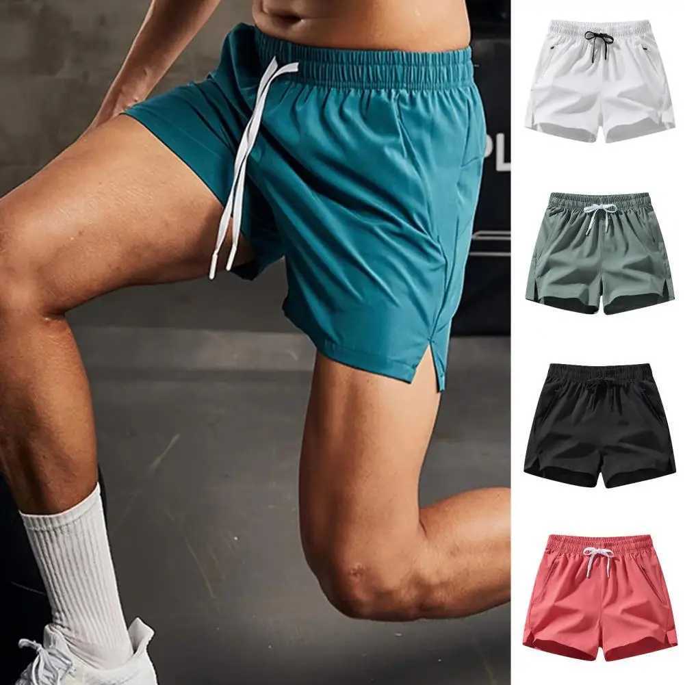 2024 new summer mens shorts quick drying nylon fitness training running shorts mens plus size sports shorts W250324