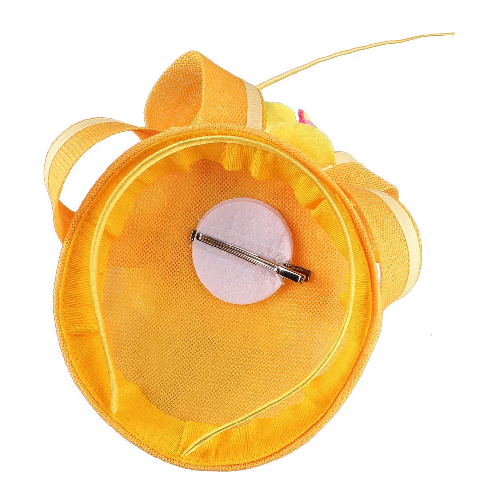 Pink Wedding Millinery Hat Bride Church Mesh Fascinator Hats Hair Clip Ladies Formal Derby Headpiece Women Cocktail Headwear 250320