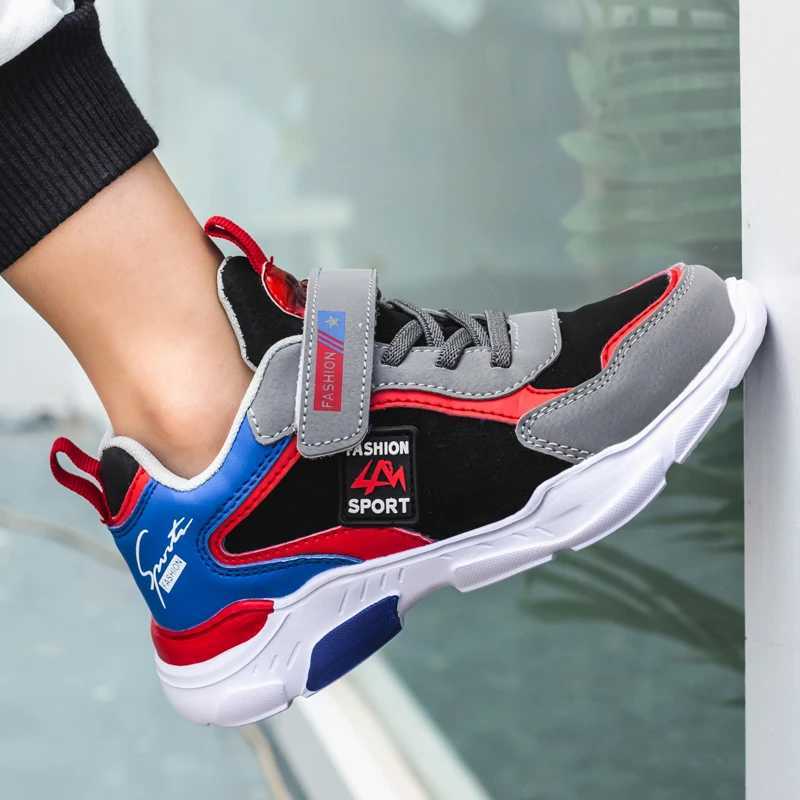 Brand childrens shoes childrens running shoes boys basketball sports shoes outdoor comfortable sports tennis shoes W250324