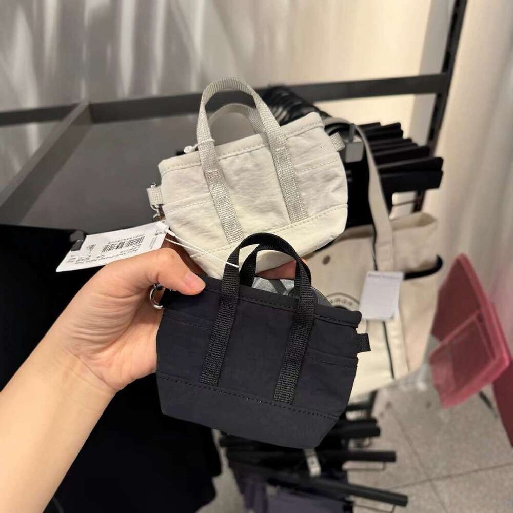 Spring New Nylon Color Blocked Small Headphone Coin Purse, Pendant Bag, Multi Pocket Canvas Mini Bags B5