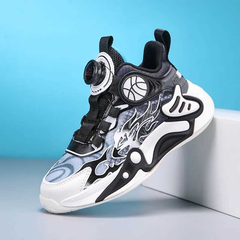 Childrens shoes boys sports shoes luxury top-level childrens basketball sports shoes 4-12 year running coach shoes W250324
