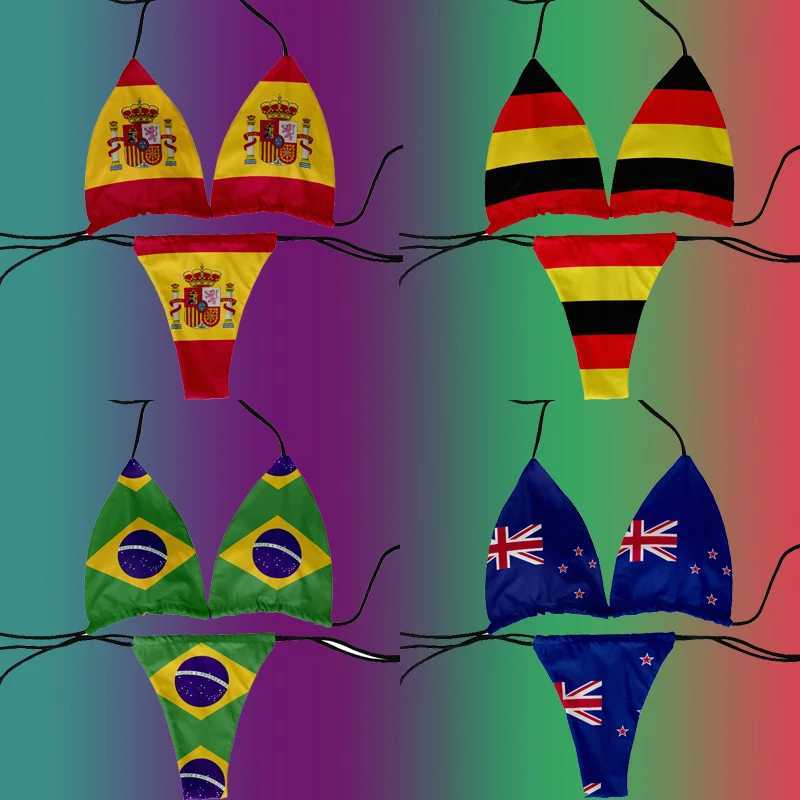 Fashion logo pattern printed swimsuit sexy womens bikini swimsuit womens beach swimsuit two-piece beach party swimsuitXJ250324