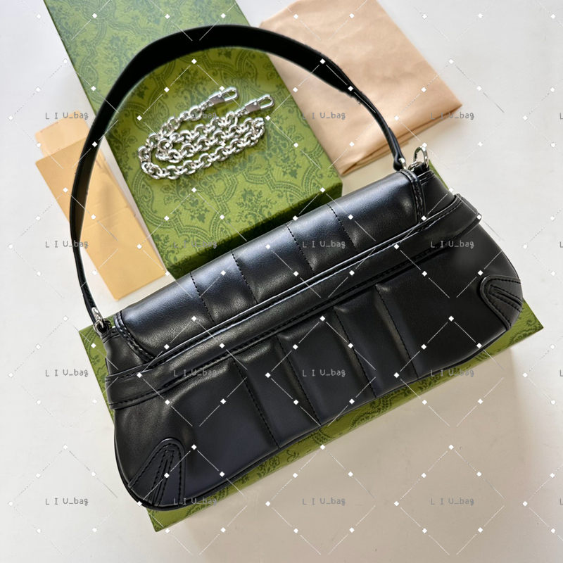 Horsebit Chain bag Designer Underarm bag Women Shoulder bag Fashion Handbag Tote Flap Baguette Chain Bag High quality Hobo Bag