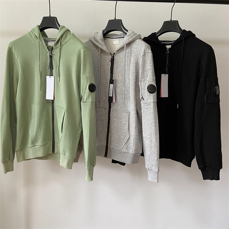 Designer Mens Hoodie With Lens Button Sweatshirts Autumn Winter Man Hoodies Goggle Coat Zipper Cotton Men Hooded Sweatshirt Clothing