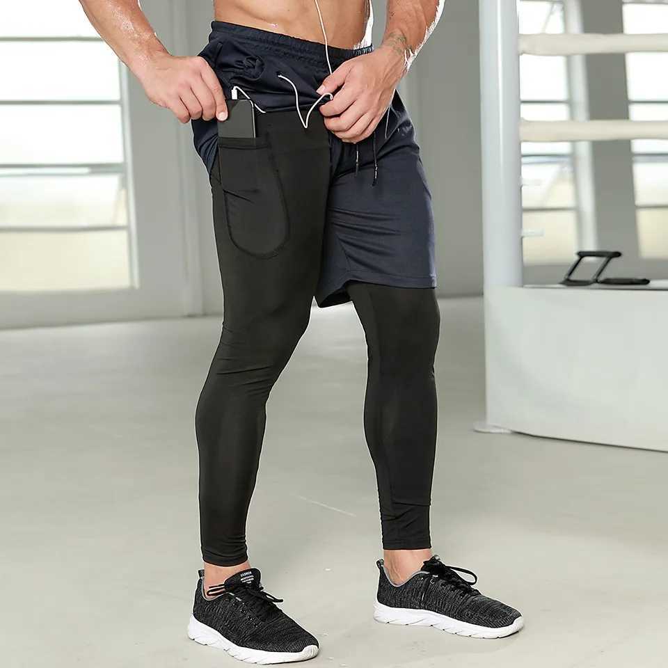 New mens sports running shorts mens 2-inch sportswear fast drying compression leg fitness training jogging shorts mens W250324